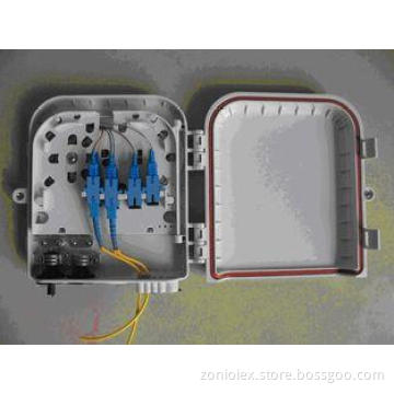 Plastic Optic Fiber Distribution Box 8 Port For FTTH / CATV